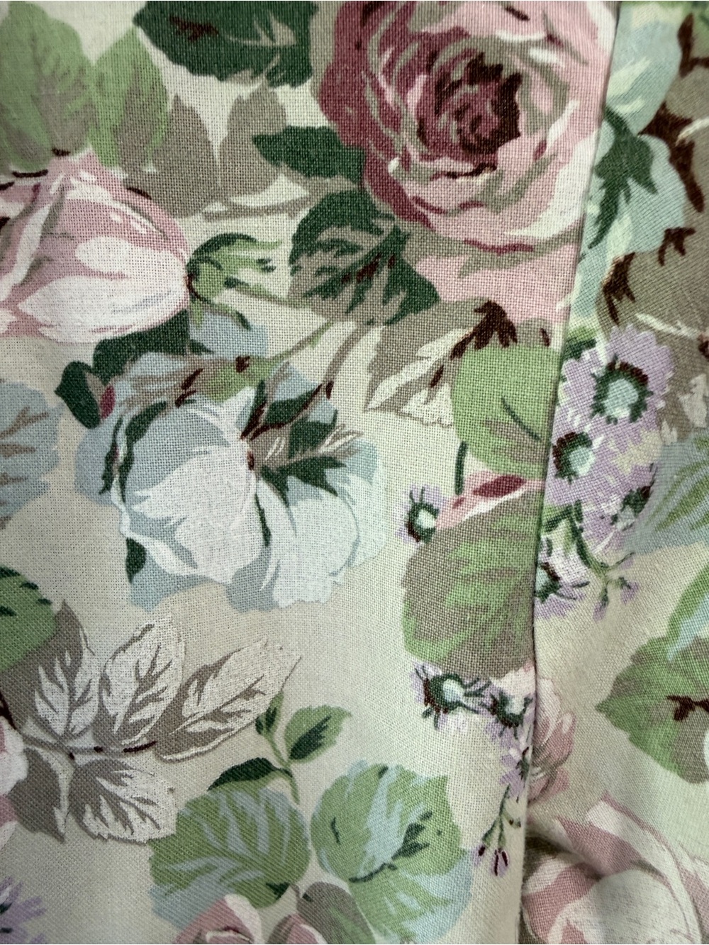 Vintage Floral Open Front Blazer Jacket Cottagecore Garden Roses Size 2 - Picture 7 of 12